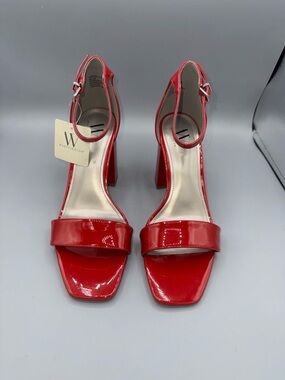 Worthington Red Patent Block Heel Sandals - Women's Red